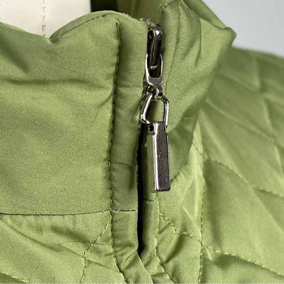JUDITH HART COLLECTION Women's Quilted Puffer Zip-up Jacket Green Size S - Picture 7 of 11